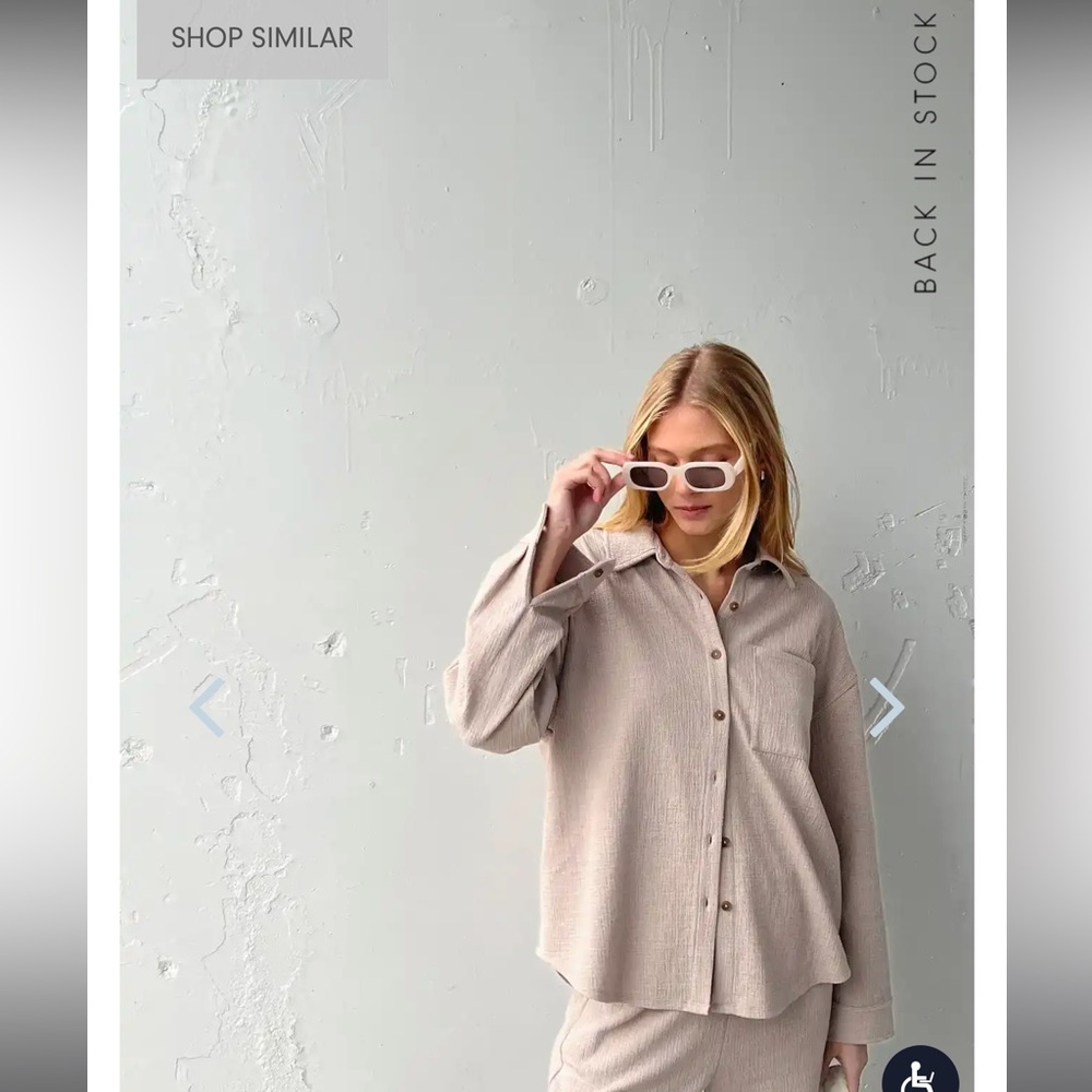 BRAND NEW Oak + Fort Button Down Shirt